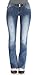 Angels Jeans Junior Double Button Long Inseam Bootcut Jeans