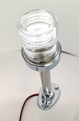 Pactrade Marine Stern Light Stainless Steel Tubing CPB Base Ba15d Bulb 12vdc Splashproof