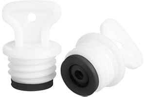 Hot Water Bottle Caps Stoppers, 2 Pack Rubber Leakproof Screw Plug with 18 Mm Washer Replacement Lid Cover for Hot Water Bag 
