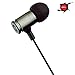 JBMMJ 3.5mm In-ear Headphones,Made for iPhone, iPod, iPad, Android Smartphone, Tablet, MP3 Players with Heavy Bass Metal Earphones (Shallow Iron Grey)