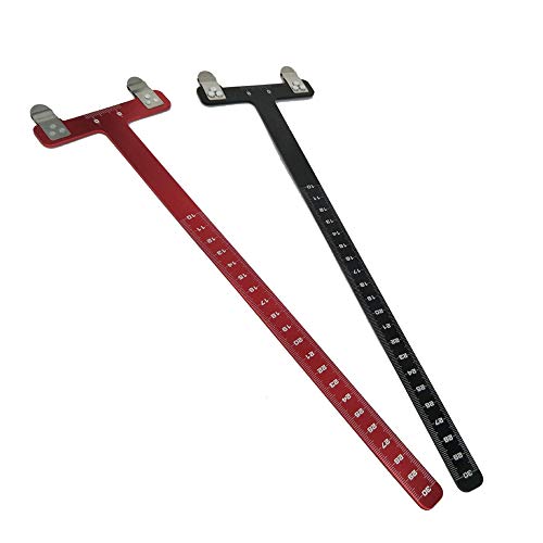 difcuyg5Ozw Outdoor T Square Hunting Archery Recurve Compound Bow Arrow Steel Measuring Ruler Tool - Red