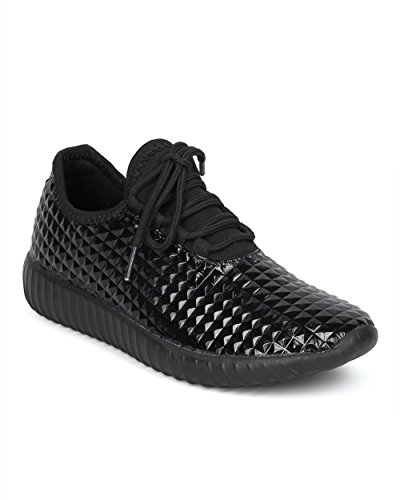 Women studded jogger sneaker - pyramid stud exercise shoe - trend…