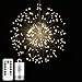 Aimego Starburst Lights, Firework Lights Battery Powered,Hanging Fairy String Lights,198 LED 8 Modes Dimmable Decoration Light for Home Patio Christmas New Year Party (Warm White)