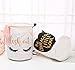 SuperiMan Gold Theme Cotton Storage Basket with Handles,Laundry Basket,Toys Organizer Basket (Eyelashes)