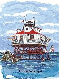 24" x 18" Thomas Point Watercolor / Elias Puzzle 550pc