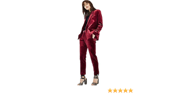 maroon suit womens