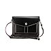Ranboo Girl Wallet Purse with Strap + Woman Crossbody Shoulder Bag with Card Slot iPhone 6s 6 Plus Samsung S6 S5 Galaxy Note 5 N9200 S6 Edge Plus Note 4 3 HTC LG (Black+Black)