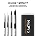 Nicpro 4 PCS Professional Watercolor Paint Brush Set, Artist Squirrel Paint Brushes Round for Painting Gouache Mop
