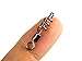 50Pcs #6 20mm 7.8'' Black Tarnish Cork Screw Cross Swirl Swivel Line Hook Connector