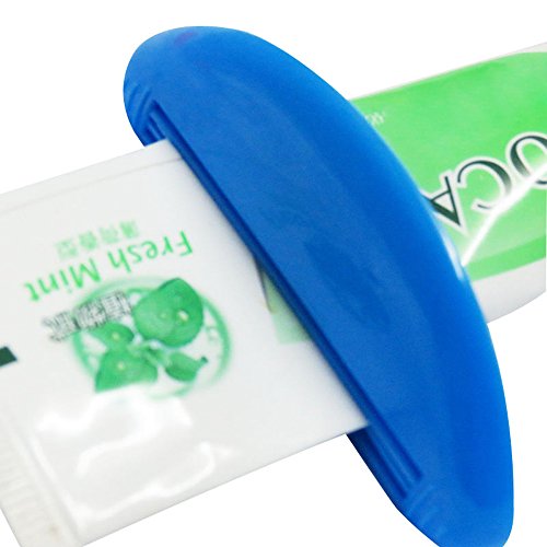 Unmengii 2Pcs Fashion Suckers Gadget Dispenser Tube Toothpaste Squeezer Bathroom Accessories Press