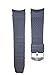 g24 22mm Black Silicone Rubber Curved End Dive Watch Band Strap