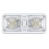 Kohree 12V Led RV Ceiling Dome Light RV Interior Lighting for Trailer Camper with Switch, White, 600 Lumens