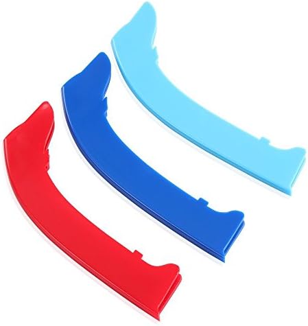 3D Car Grille Insert Trims Sport Stripe ABS Decal Sticker Exact for E90 2004-08 (12 Beams)