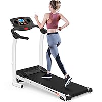 Danxee Electric Fitness Treadmill with Incline Motorized Running Jogging Walking Machine Exercise Workout Trainer with LCD Display for Home Gym Use