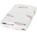 LifeTree Baby Muslin Blanket, Feather Print 2 Layer Toddler Blanket for Baby Girls or Baby Boys, Lightweight Blankets