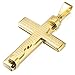 CIUNOFOR Gold Tone Cross Necklace for Men Boys Prayer Stainless Steel Pendant Necklace 24 and 30 Inches