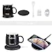 BeEcone Store 2 in 1 Wireless Heating Mug Warmer & Charger,Support All Devices Enables Qi Standard Intelligent Constant Temperature (about 122℉/50℃) for Home & Office (Black)