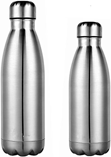 JOYTOUR Stainless Steel Bottle Cola Shape Insulated Double Wall Water Bottle for Hot Cold Water Vacuum Bottle Pack of 2