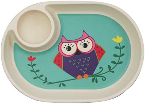 Ecobamboo Ware Babies/Kids/Toddlers Bamboo Tray/Plate, Owl