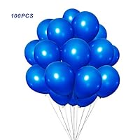 (100 Pack)12 Inch Blue Balloons for Party Decoration. Loritada