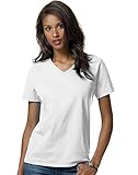 HN LAD COMFRT SOFT VEE NECK T (WHITE) (M)