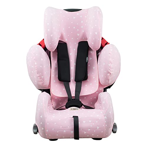 JYOKO Kids Baby car seat Cover Liner Made Cotton Compatible with Recaro Young Sport Hero (Pink Sparkles)