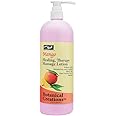PRO NAIL - Healing Therapy Massage Lotion - Professional Pedicure, Body and Hot Oil Manicure, Infused with Natural Oils, Vitamins, Panthenol and Amino Acids (Mango, 32 Ounce)