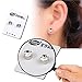WensLTD 1 Pair Weight Loss Earrings Crystal Slimming Healthy Acupoints Stud Magnetic Therapy (D)