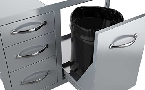 Sunstone A-LPCTD30 Combo Tank Tray Triple Drawer, 30-Inch