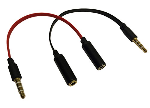 Josi Minea x 2 Pcs 3.5mm Headphone Extender Adapter Flat Tangle Free Cable with Gold Plated 3 Ring Jack for Apple iPhone / iPad, Samsung Galaxy Note & Phones and most Smartphones & Tablets [ 2 Pack ] - Thumbnail 3