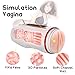 Male Masturbator Cup, 4D Realistic Vagina Pocket Pussy, Powerful Thrusting Adult Sex Toys for Men with 10 Frequencies Modes and 6 Moan Stroker Magnetic USB Rechargeable Penis Training for Masturbation