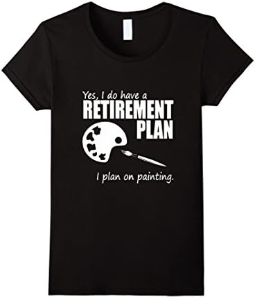 Women's I PLAN ON PAINTING tshirt Large Black