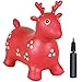 Best Choice Products Kids Red Deer Hopper, Inflatable Jumping Deer Ride-on Bouncy Pump Included