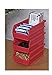 Triton Products 3-220R LocBin Stacking, Hanging, Interlocking Polypropylene Bins 7-3/8-Inch L by 4-1/8-Inch W by 3-Inch H Red 24 CT