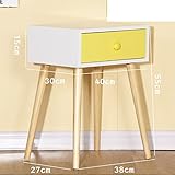 Solid wood bedside table,Simple modern Mini small apartment Bedroom simple storage cabinet Small cupboard American side cabinet-G