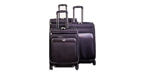 Amazon.com: Voyager andare Milan 3-Piece ampliable 4 ruedas Spinner  Vertical Set, Negro), 330-10-99 : Ropa, Zapatos y Joyería
