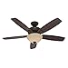 Hunter Fan Company Hunter 53176 Transitional 52``Ceiling Fan from Banyan Collection Dark Finish, inch, New Bronze