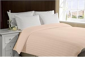 Lasin Bedding, Luxury Soft 100% Cotton, Duvet Cover, Hidden Zipper Closure, Peach, California King/King 102" x 86"