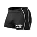 Muscle Alive Mens Bodybuilding Shorts Tights Polyester and Spandex Size L Black