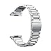 EloBeth Compatible Fitbit Ionic Stainless Steel Strap, Stainless Steel Replacement Band for Fitbit Ionic Watch (Silver)