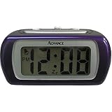 Advance Time Technology 6113AT Advance Time Technology Eggplant Lcd Alarm Clock