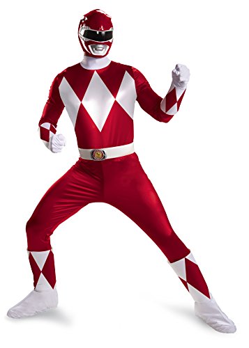 Disguise Costumes Sabans Mighty Morphin Power Rangers Red Ranger Super Deluxe