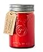 Paddywax Scented Candles Relish Collection Soy Wax Artisan Candle in Glass Jar with Lid, 9.5-Ounce, Pomegranate + Spruce