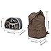 CADeN Camera Backpack Waterproof Vintage Canvas Camera Bag Case for DSLR Mirrorless SLR Cameras Lens Laptop Photography Men Women Coffee