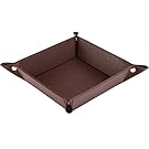 HappyDavid Leather Bedside Storage Tray, 1-Coffee