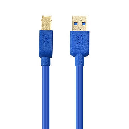 Cable Matters USB 3.0 Cable (USB 3 Cable, USB 3.0 A to B Cable) in Blue