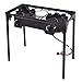 Selva Double Burner Gas Propane Cooker BBQ Grill Picnic Stove Stand |150,000 BTU Power 450 Sq. Cooking Space Portable Easy Storage | for Outdoor Camping Fishing Hunting Tailgate Backyard Garden Partythumb 1