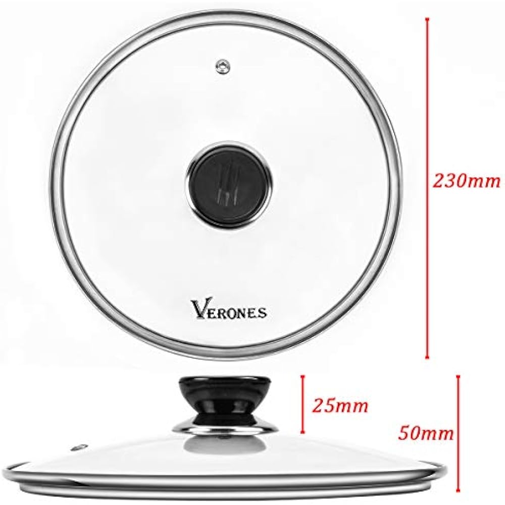 9 Inch Tempered Glass Lid Instant Pot 6 Quart, Silicone Sealing Rings 5