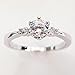 Gieschen Jewelers 'Radiant' 14K Gold-Plated (Rose/White/Yellow) Three-Stone CZ Crystal Ring