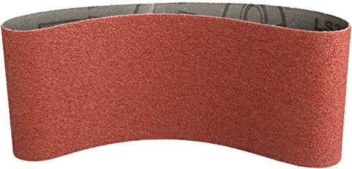 Klingspor 6278 Sanding Belts for Hand Belt Sander for Wood, Metals, NE Metals BH|LS309XH|60|S|F5|100X620 - Contents: 10 Pieces